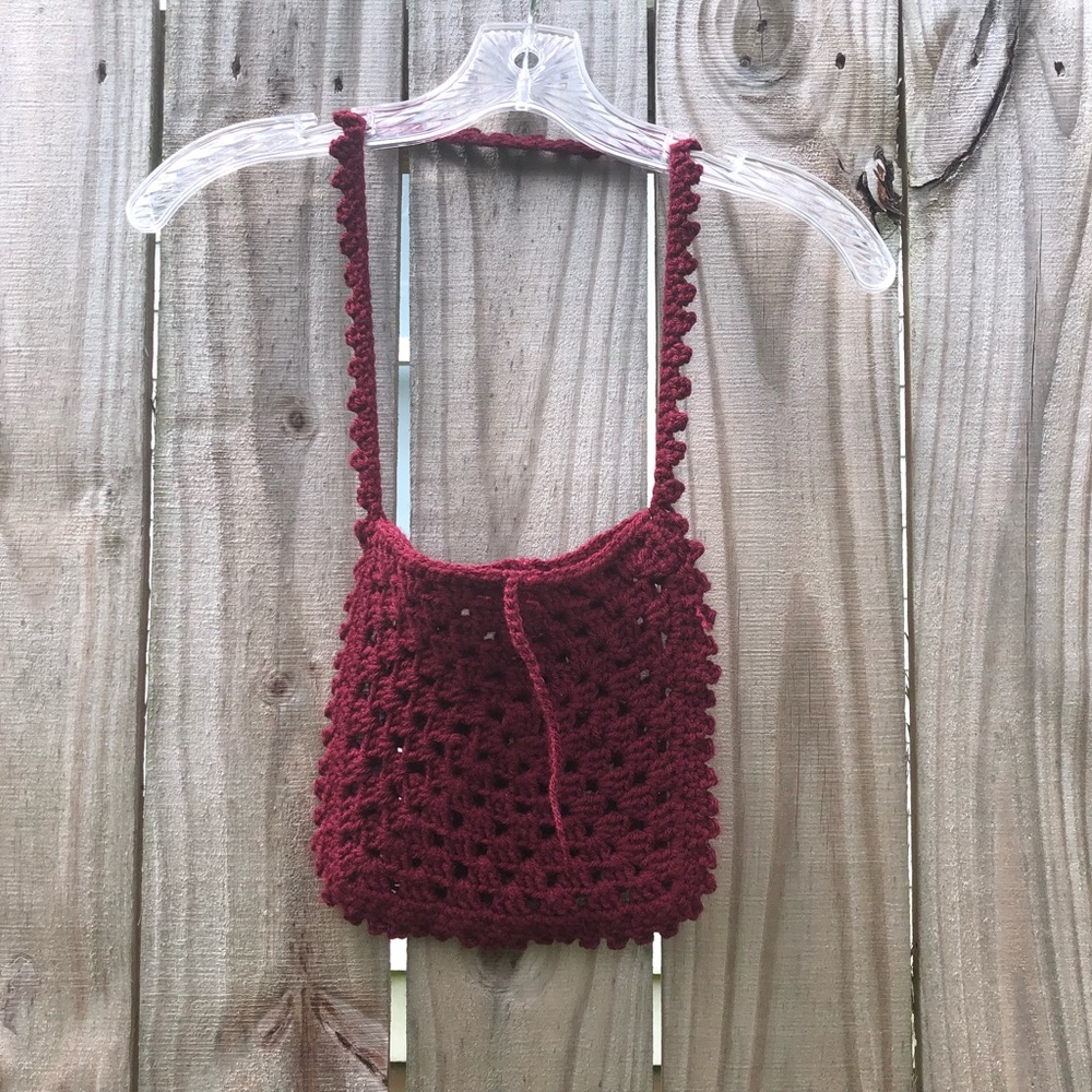 Handmade crocheted bag